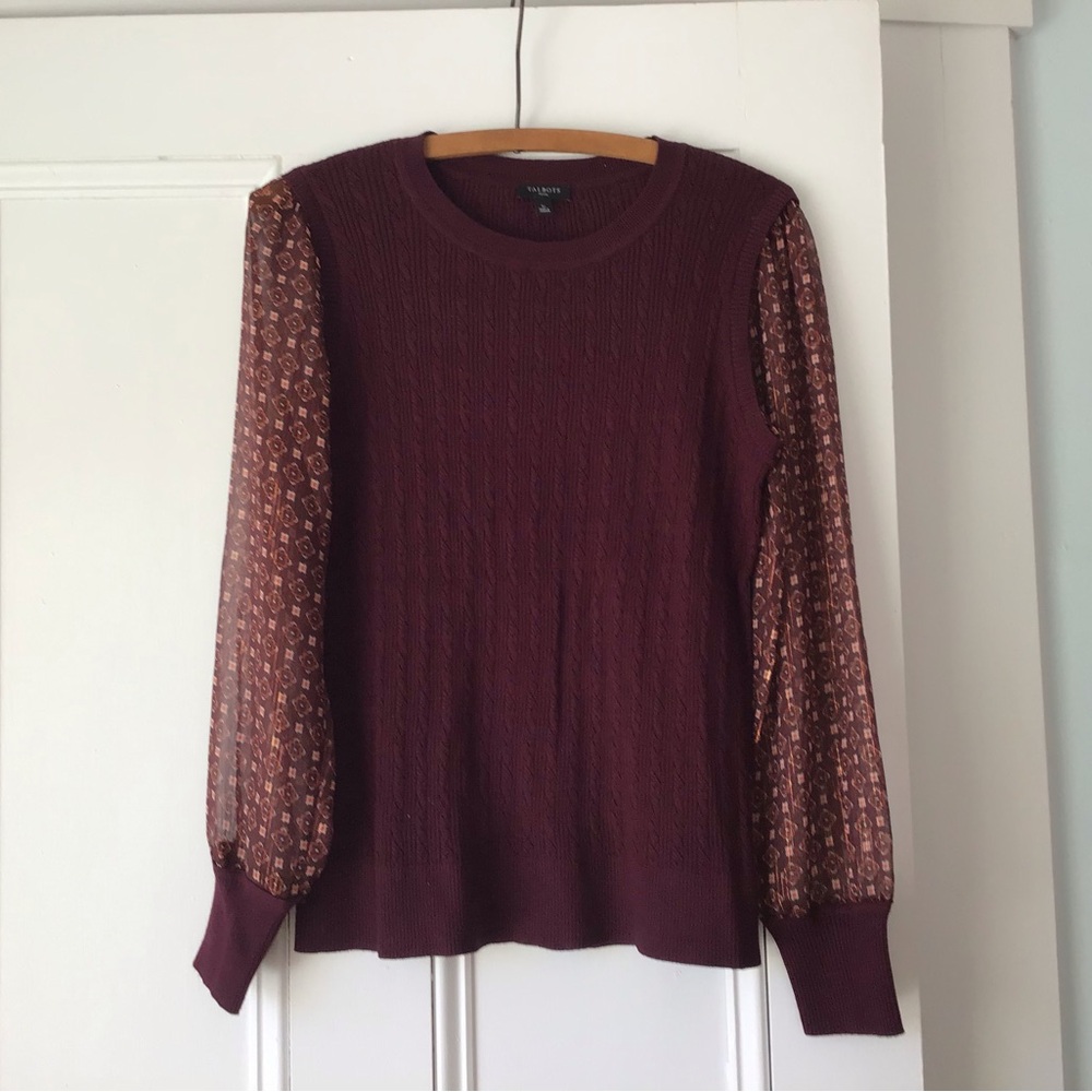 Talbots top: sweater/blouse all in one